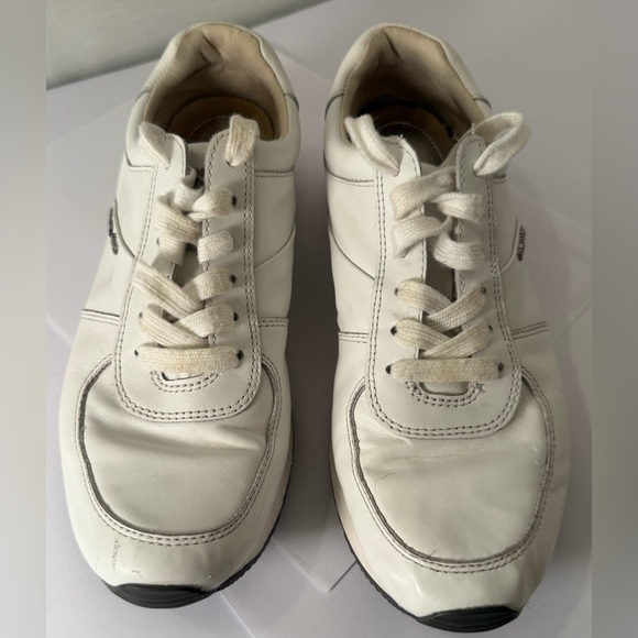 Michael Kors Allie Stride Trainer Bright White Sneakers Women sizes 6 EUC - Picture 2 of 8